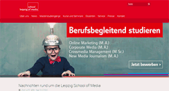 Desktop Screenshot of leipzigschoolofmedia.de